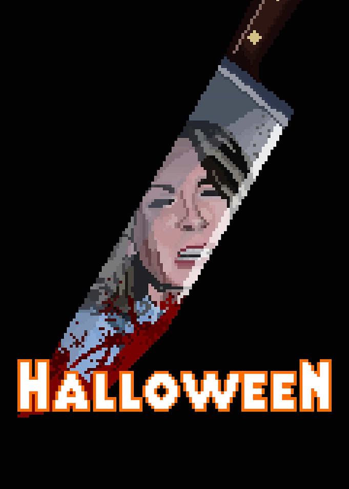 Halloween (1978) Pixel Art Poster