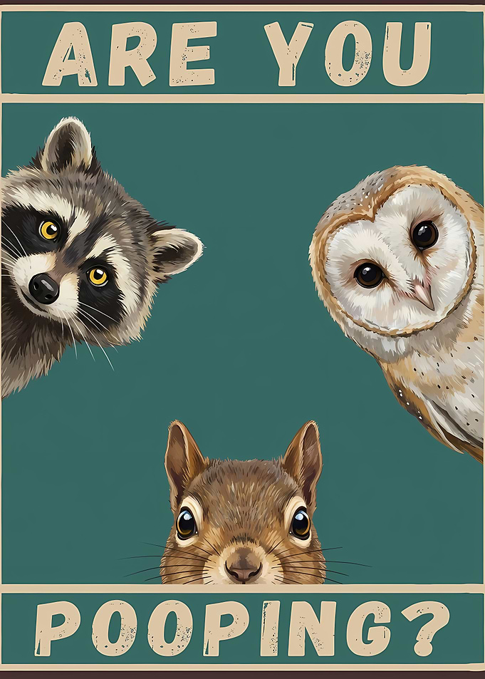 Are You Pooping? Animal Art