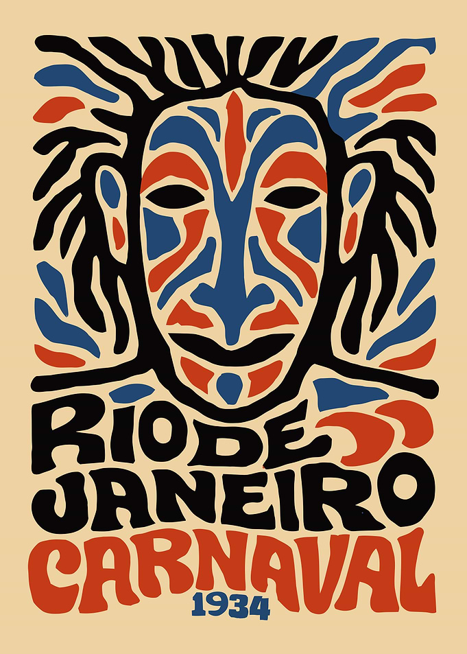 Rio de Janeiro Carnaval 1934 Poster