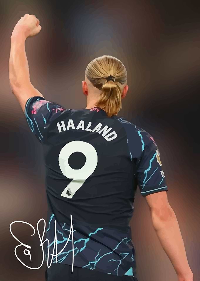 Erling Haaland Celebration Art