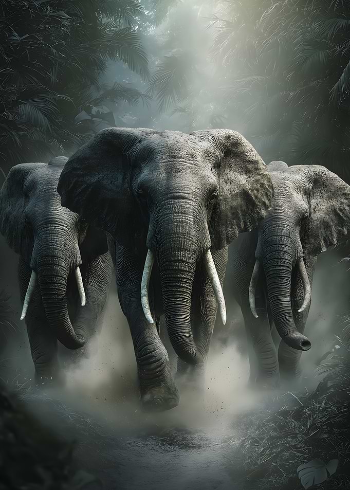 Elephants in the Jungle