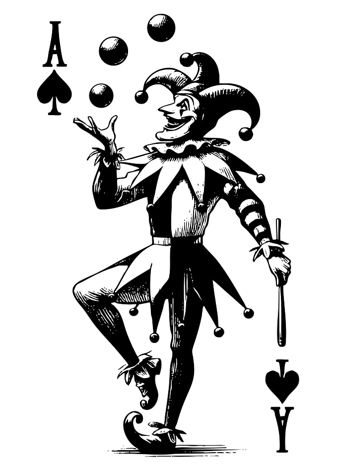 Joker Ace of Spades Illustration