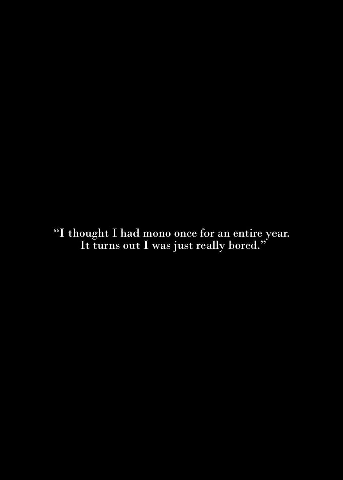 Boredom Quote on Black