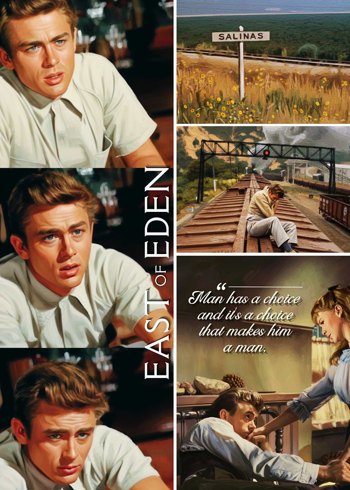 East of Eden Painted Movie Poster
