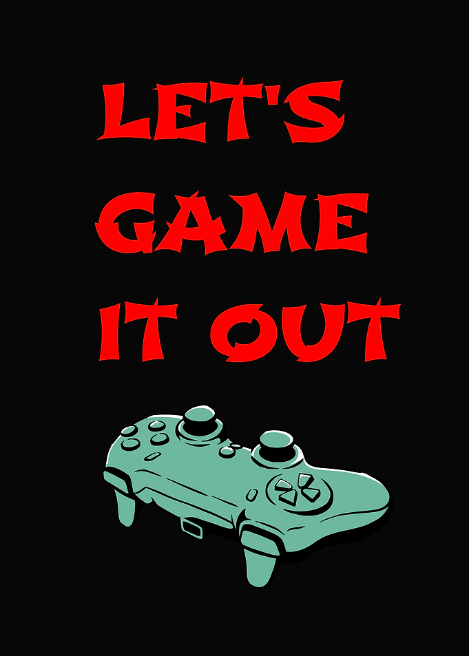 Let's Game It Out Controller Art