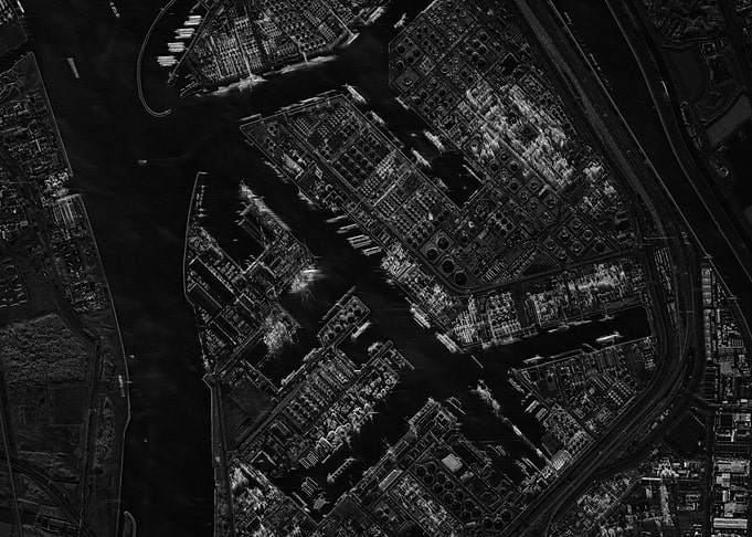Port of Rotterdam Satellite Image