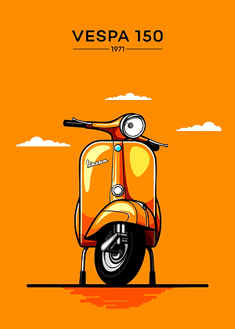 Vespa 150 - 1971 Illustration