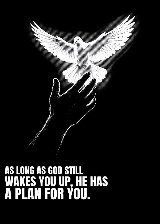 Dove, Hand, and Inspirational Quote