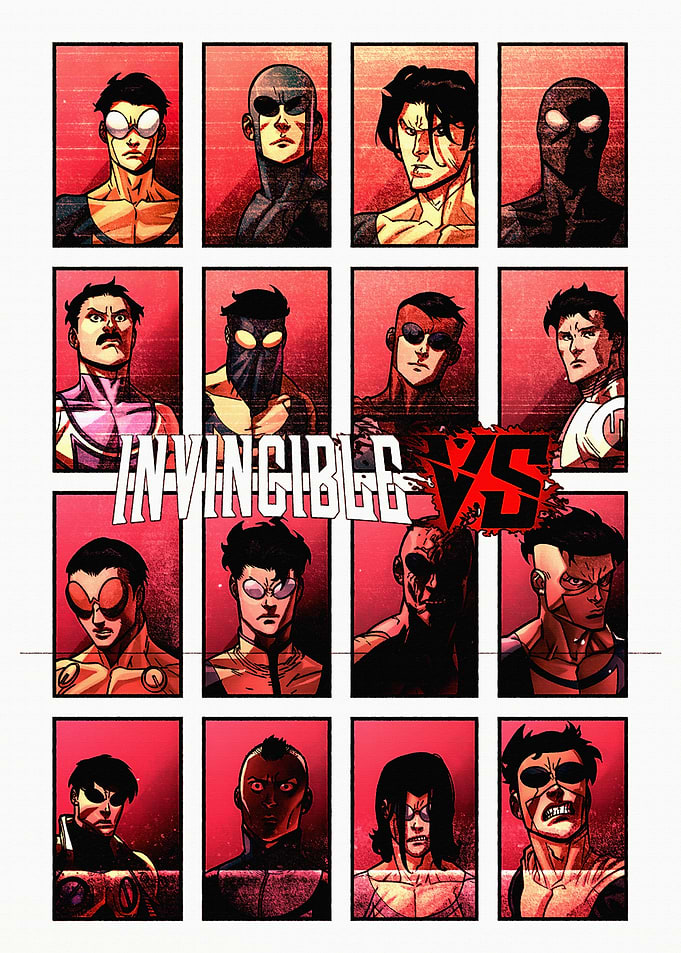 Invincible Vs Comic Book Cover Art