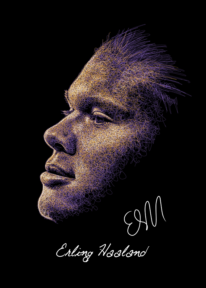 Erling Haaland Portrait