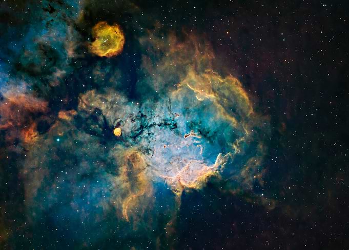 Colorful Nebula in Deep Space