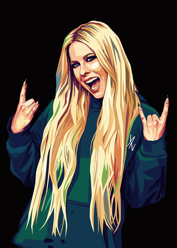 Avril Lavigne Pop Art Portrait