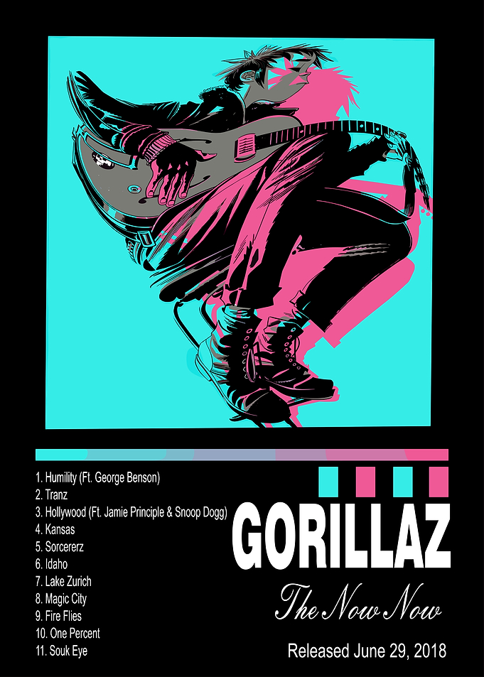 Gorillaz - The Now Now Album Art