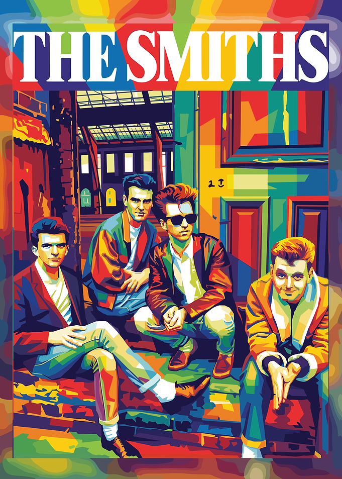 The Smiths Band Colorful Portrait