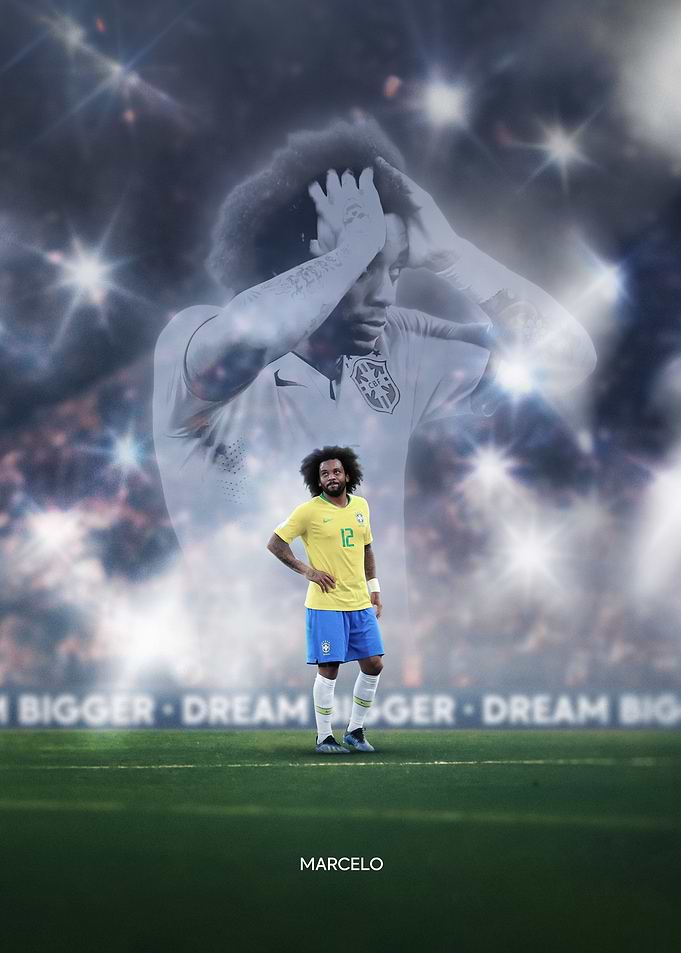 Marcelo Vieira Brazil Soccer Player Portrait