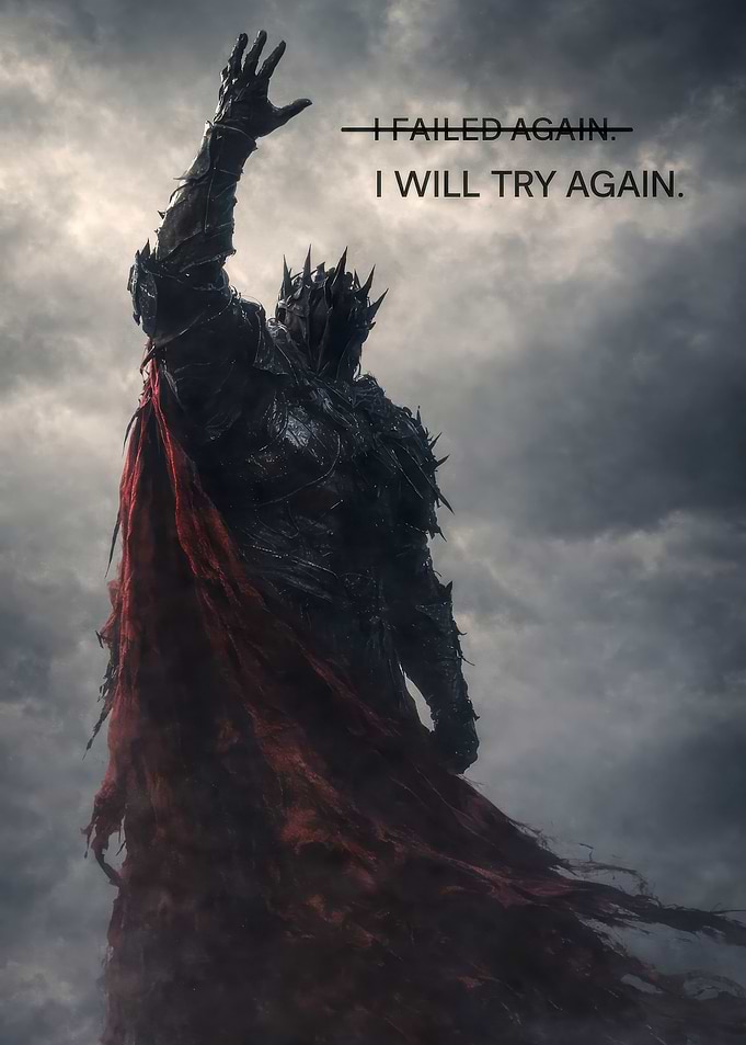 Dark Knight with Red Cape