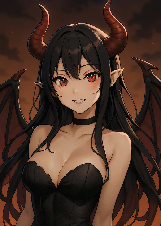 Cute Anime Devil Girl