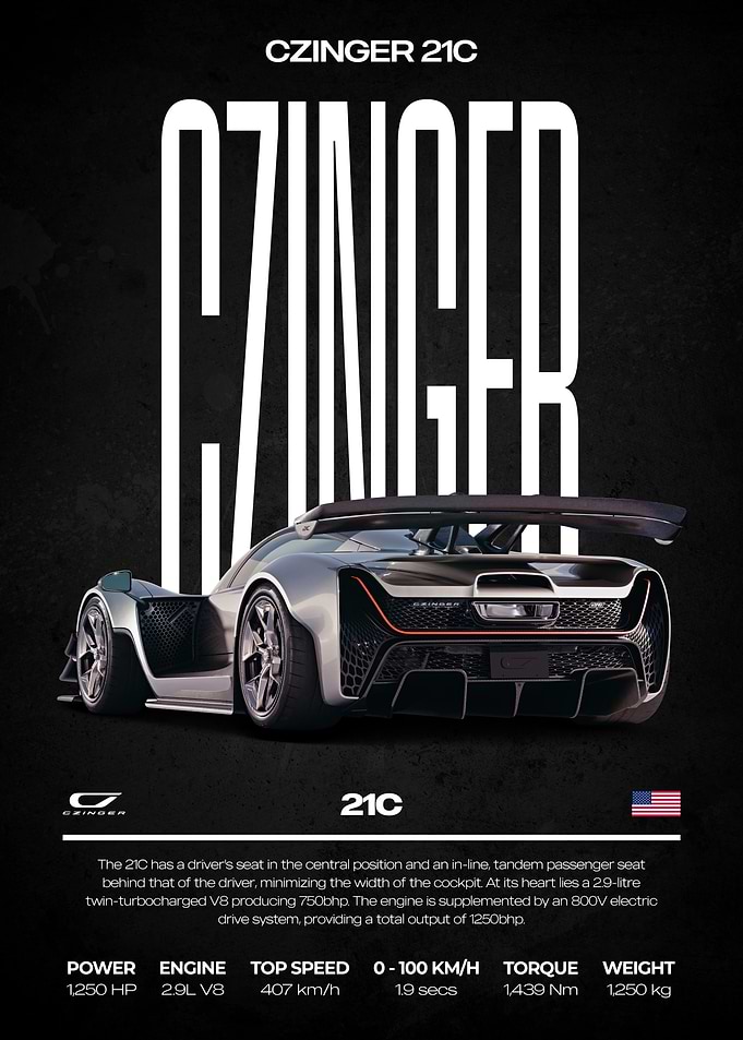 Czinger 21C Hypercar Poster