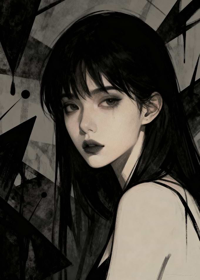 Artistic Portrait of a Young Woman