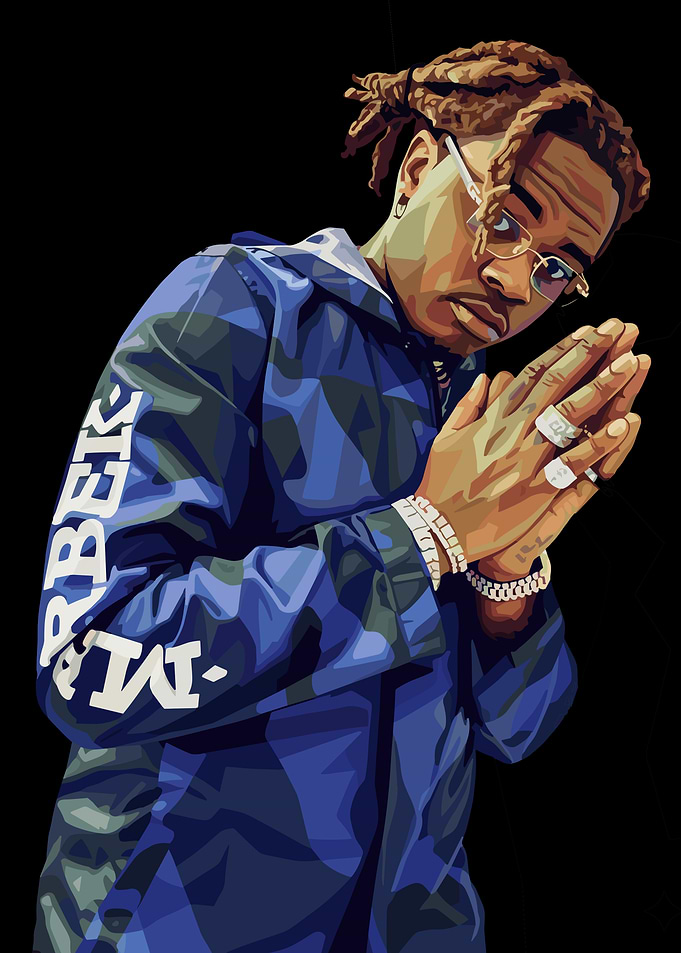 Gunna Portrait Digital Art
