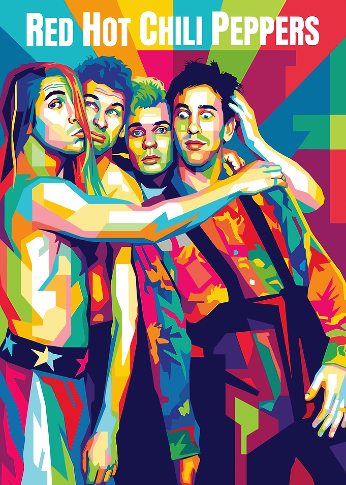 Red Hot Chili Peppers Pop Art