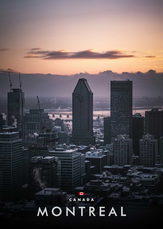 Montreal Cityscape at Dusk