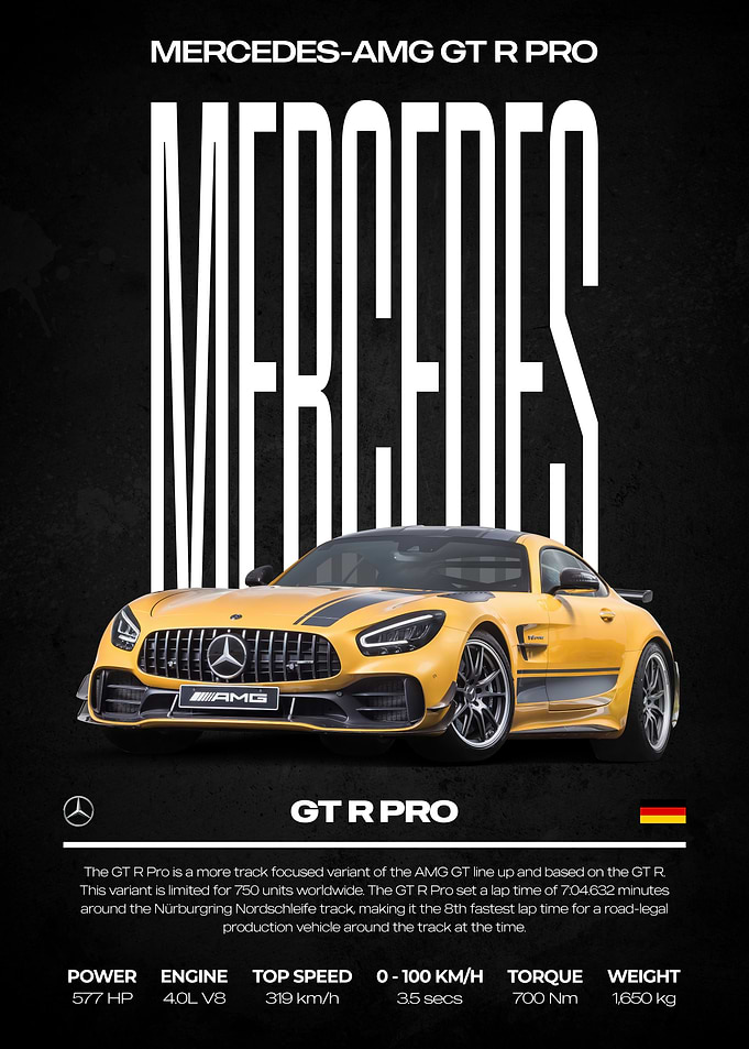 Mercedes-AMG GT R PRO Poster