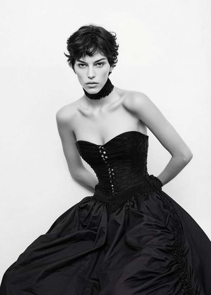 Black and White Fashion Portrait