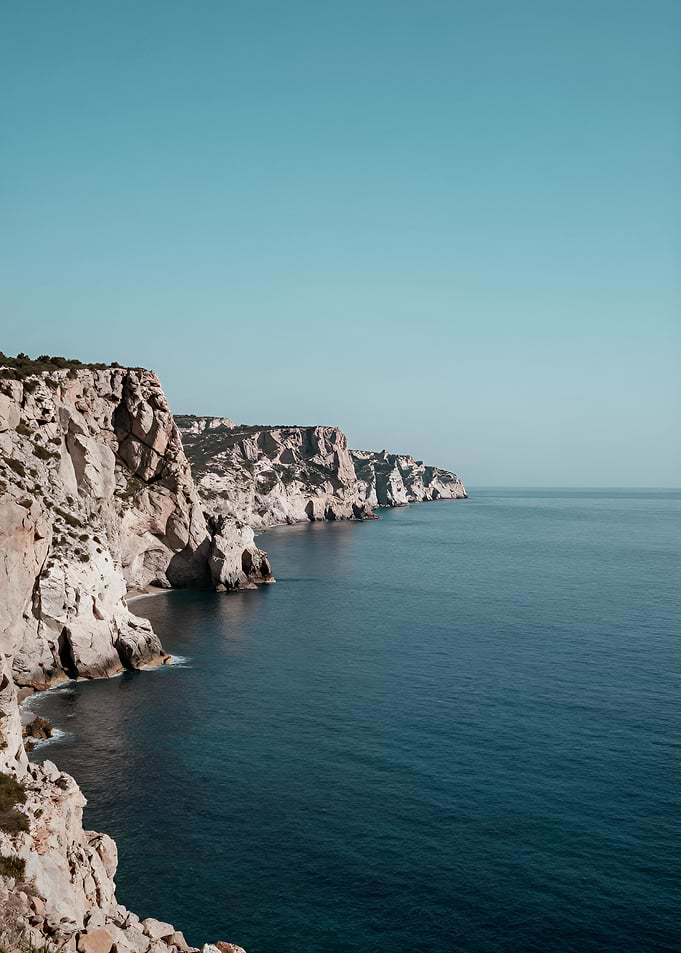 Coastal Cliffs and Blue Ocean View