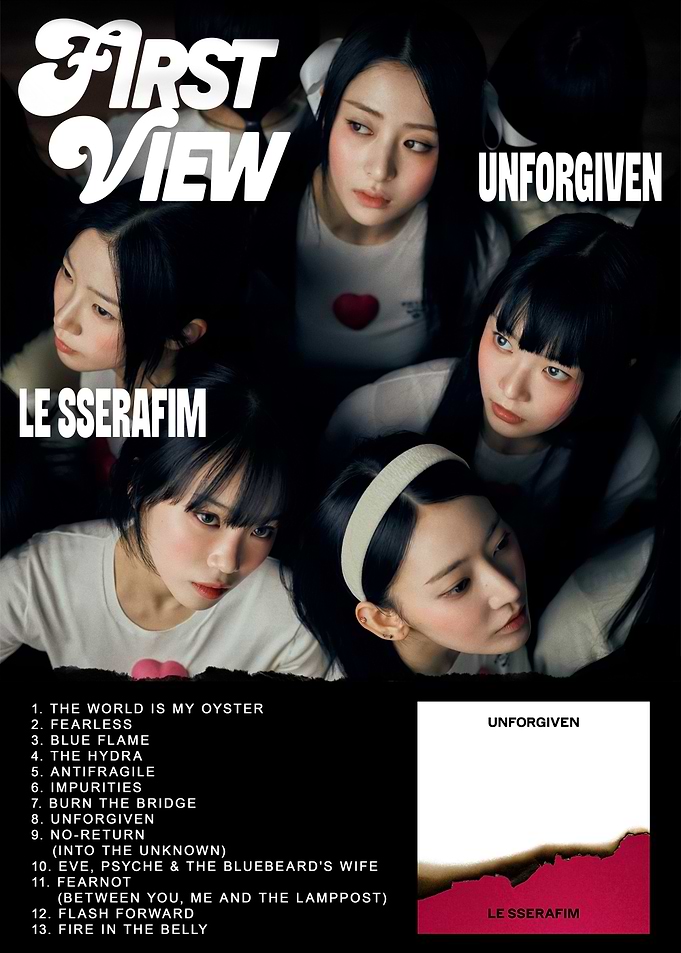 LE SSERAFIM - Unforgiven Album Cover