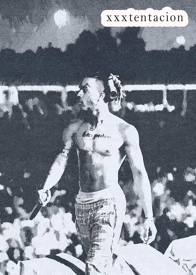 XXXTentacion Monochrome Concert Performance