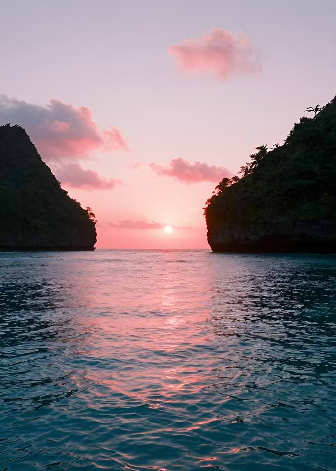 Tropical Island Sunset