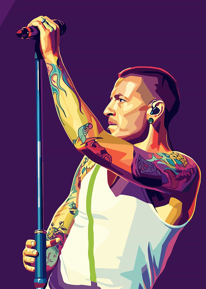 Chester Bennington Pop Art Portrait