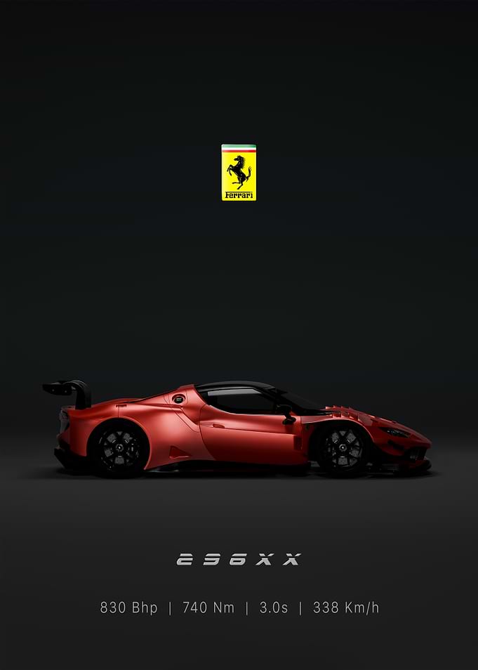 Ferrari 256XX Side view