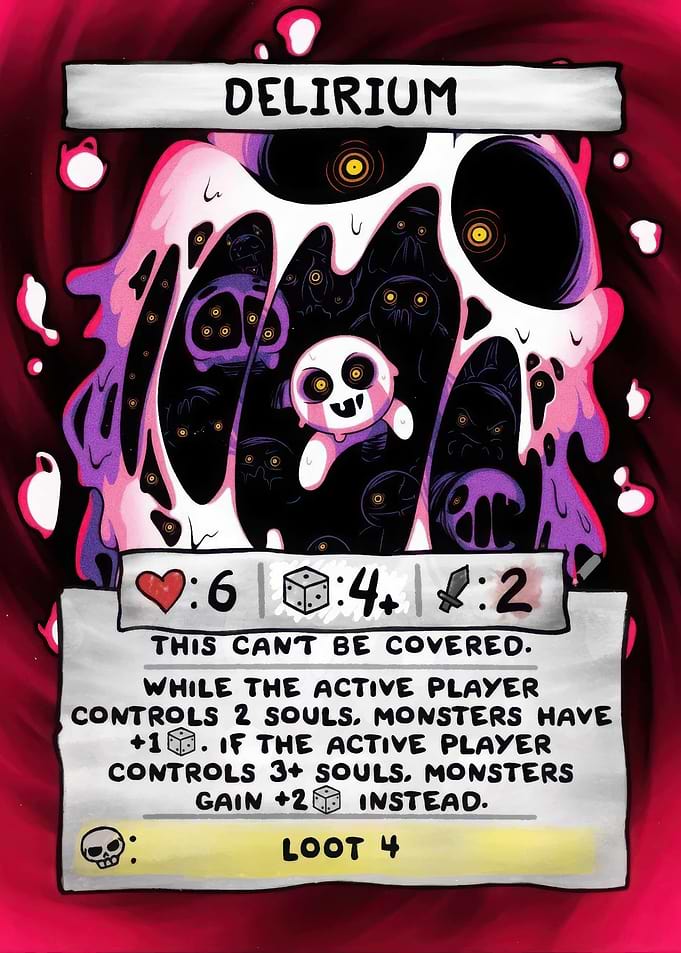 Delirium Card from The Binding of Isaac