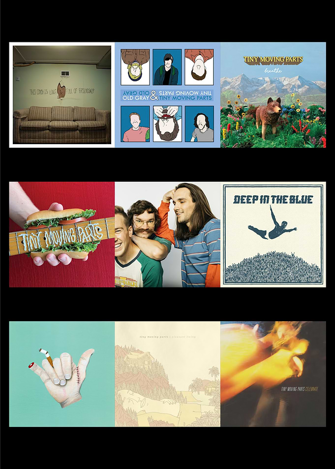 Tiny Moving Parts Album Covers Collage