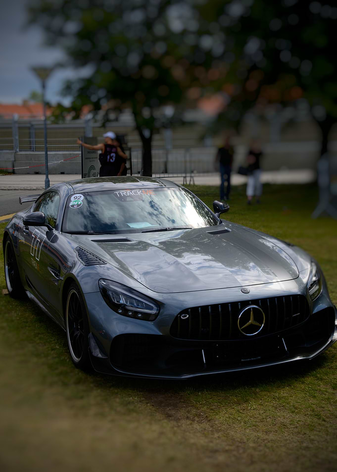 Gray Mercedes-AMG GT at the last race in Copenhagen gran prix