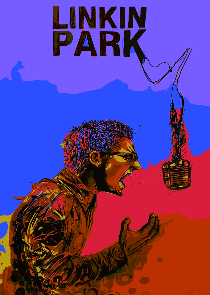 Linkin Park Vocalist Illustration
