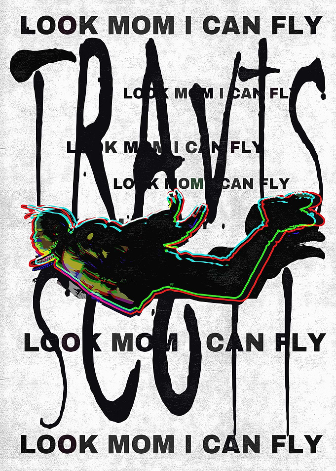 Travis Scott 'Look Mom I Can Fly' Art