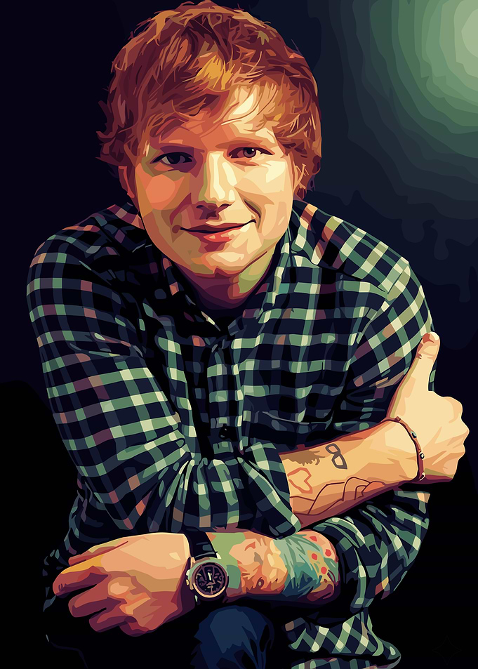 Ed Sheeran Portrait Digital Art