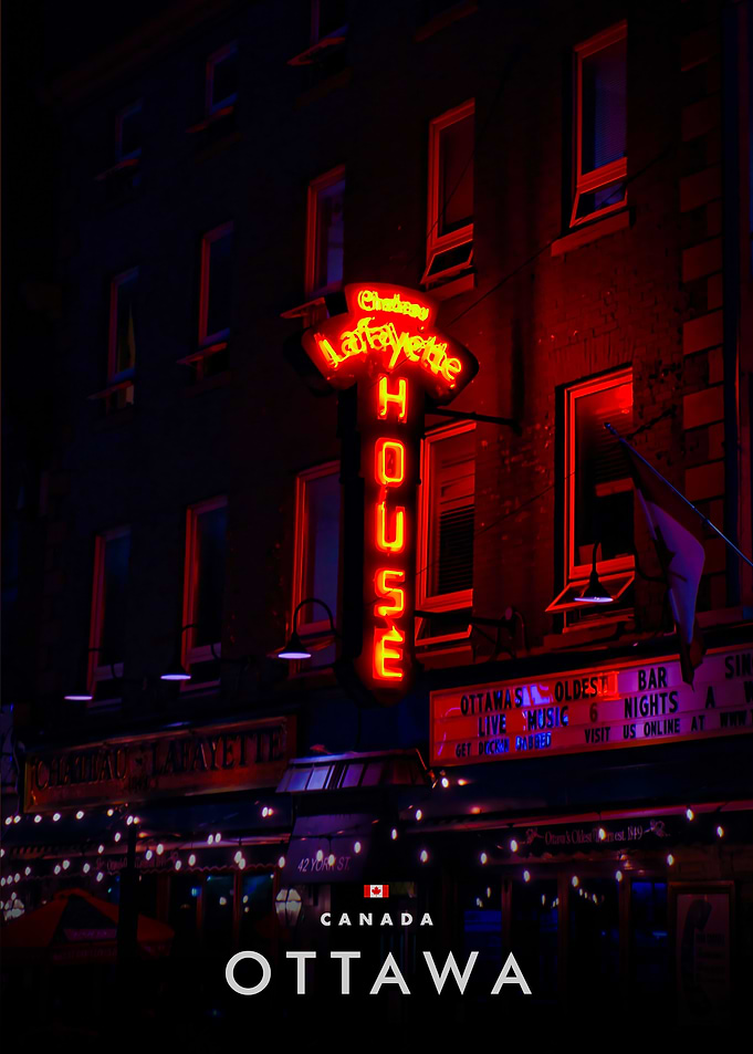 Chateau Lafayette House Ottawa Night