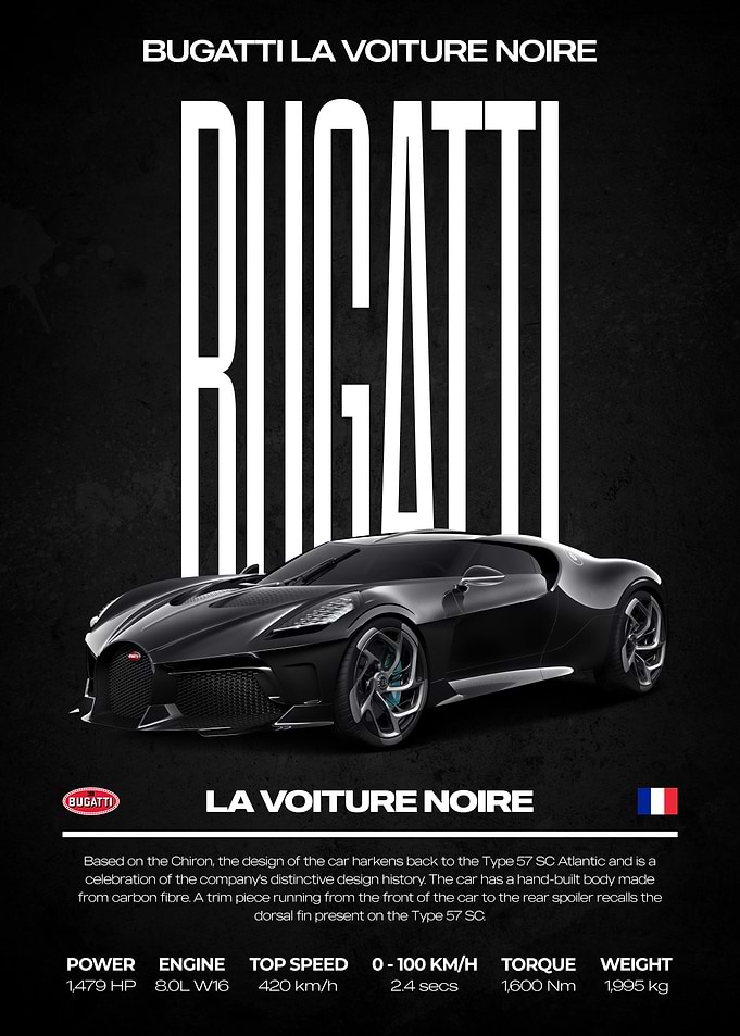 Bugatti La Voiture Noire Poster