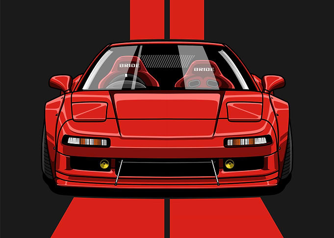 HONDA NSX FACE LANDSCAPE