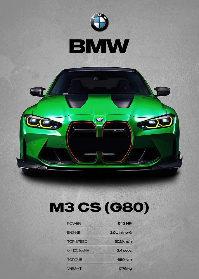 BMW M3 CS (G80) Front View