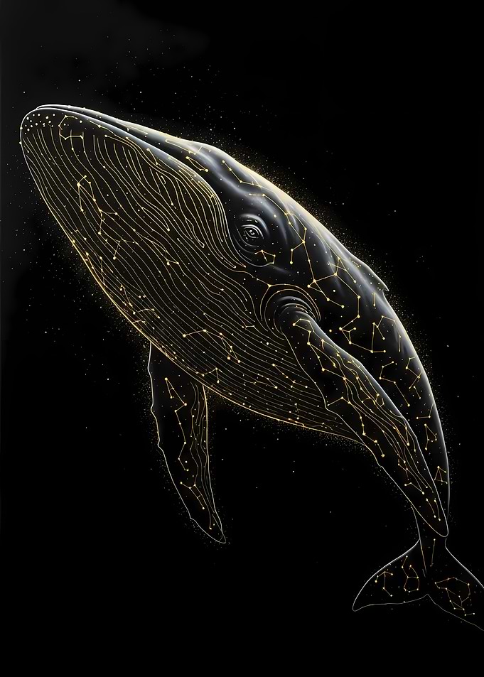 Celestial Whale in the Dark