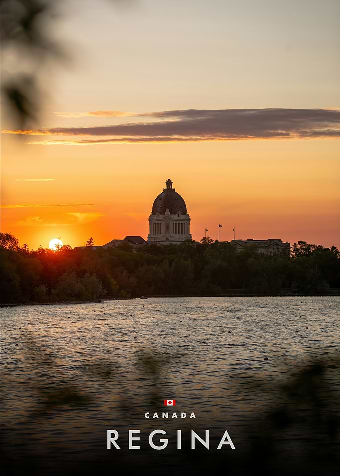 Regina, Canada at Sunset
