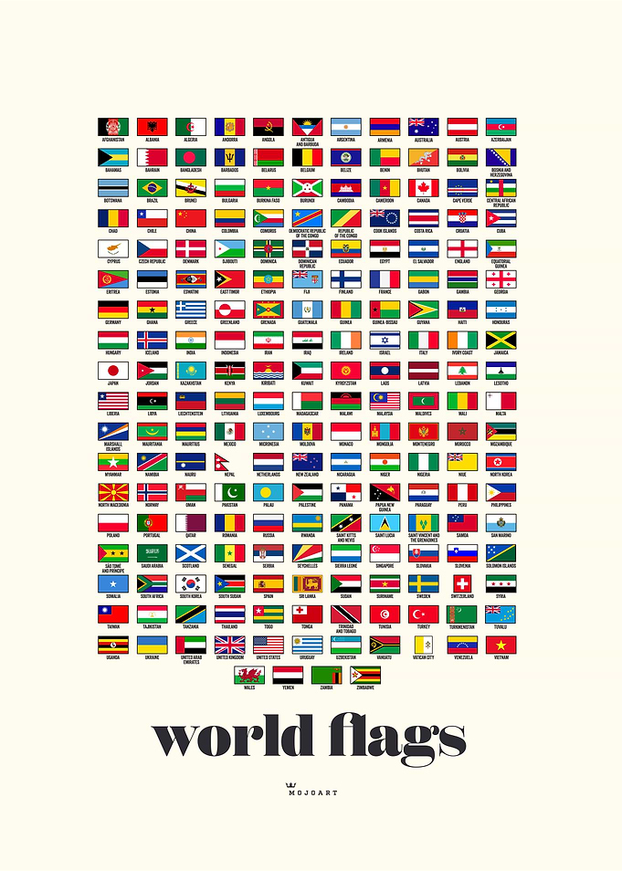 World Flags Poster