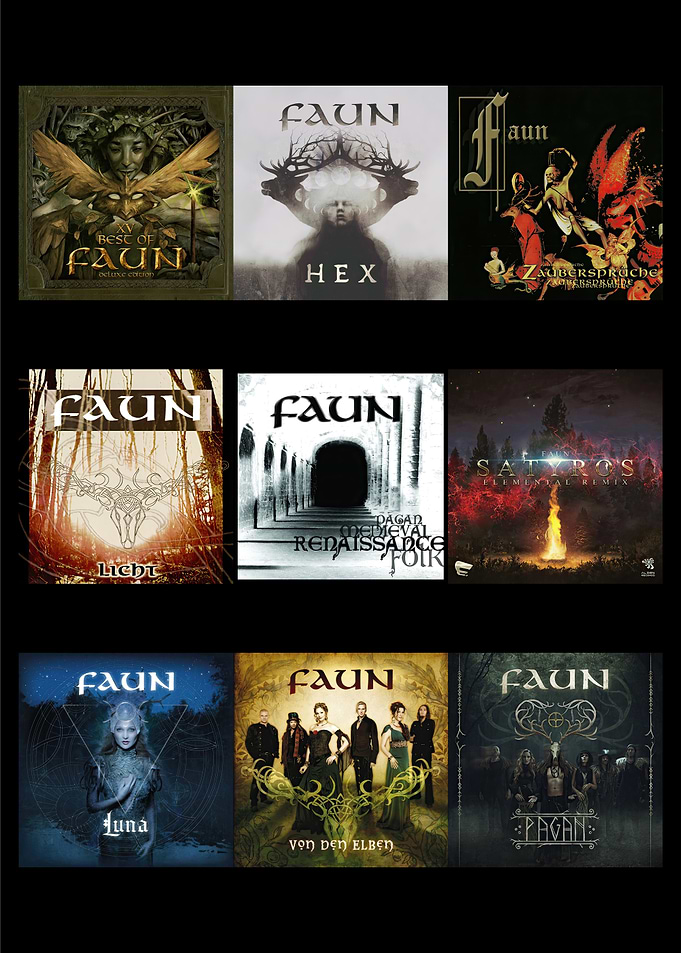 Faun Album Covers Collage