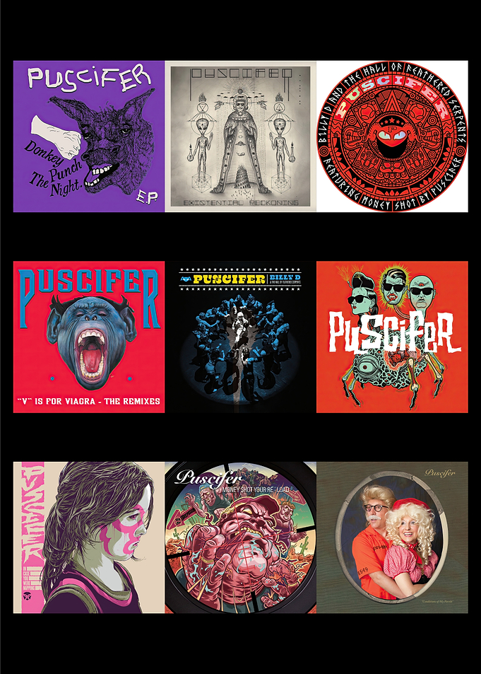 Puscifer Album Art Collage