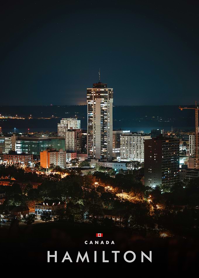 Hamilton, Canada at Night